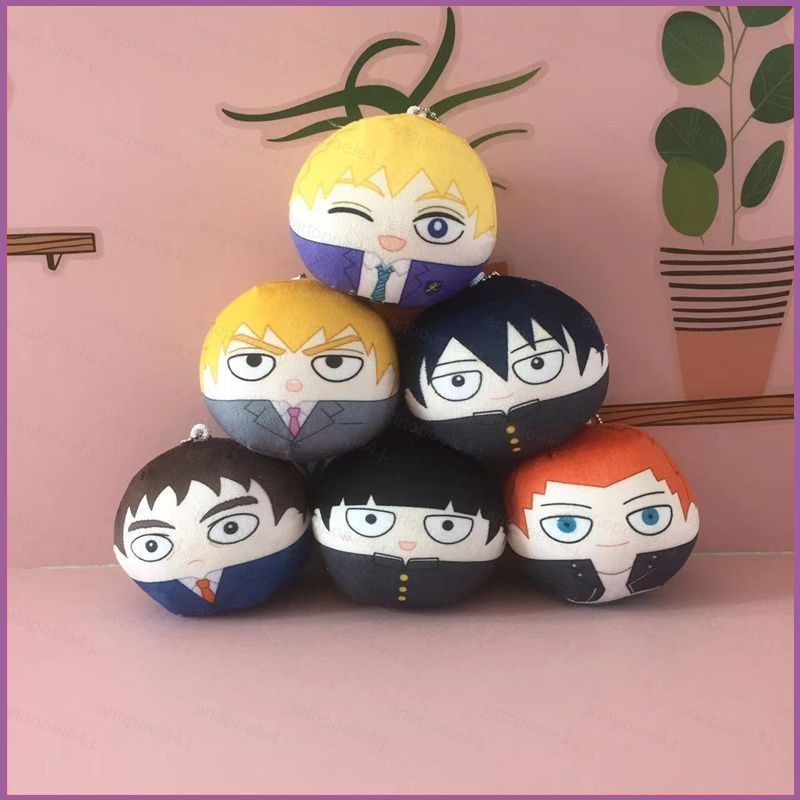 Mob Psycho 100 ตุ๊กตาตุ๊กตาของขวัญเด็กกระเป๋าเป้สะพายหลังจี้ Teruki Shigeo Arataka ตุ๊กตาของเล่นสําห