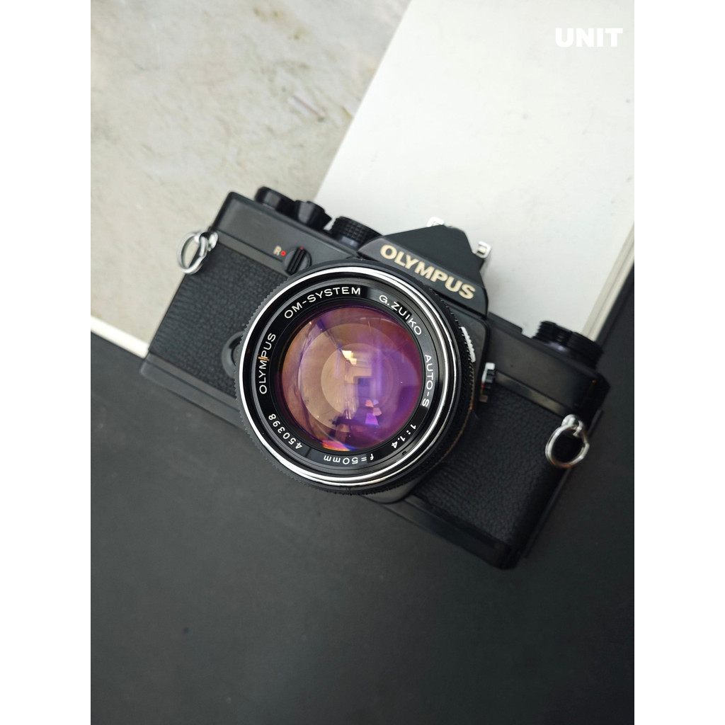 กล้องฟิล์มมือสอง *READ* Olympus OM-1 black with G.zuiko Auto-S 50mm F1.4