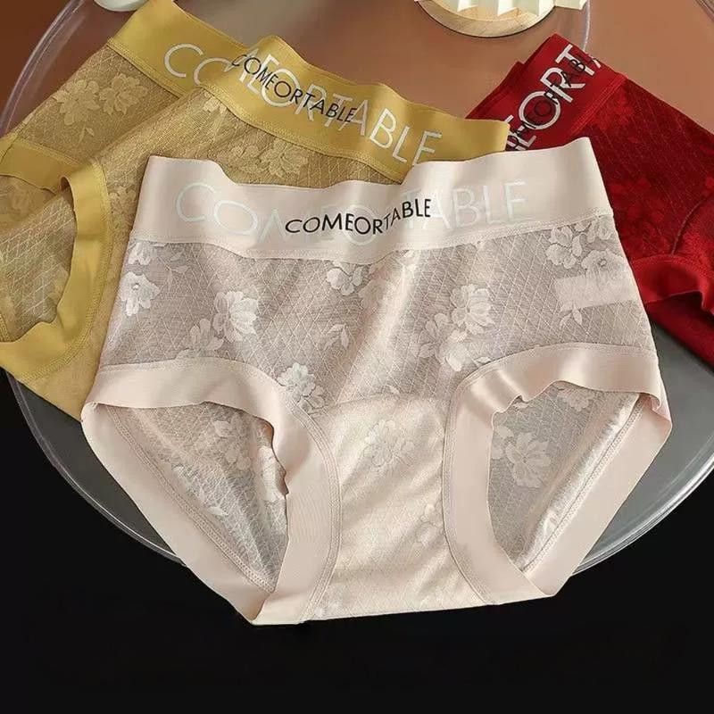 กางเกงชั้นในผู้หญิง เนื้อผ้านุ่มเบาใส่สบาย ระบายอากาศได้ดี ขนาดไซส์ M-2XL - รูปที่ 2