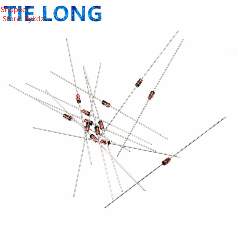 100PCS 1N60 DO-7 1N60P DO-35 Schottky Germanium Diode TV วิทยุ FM Detection