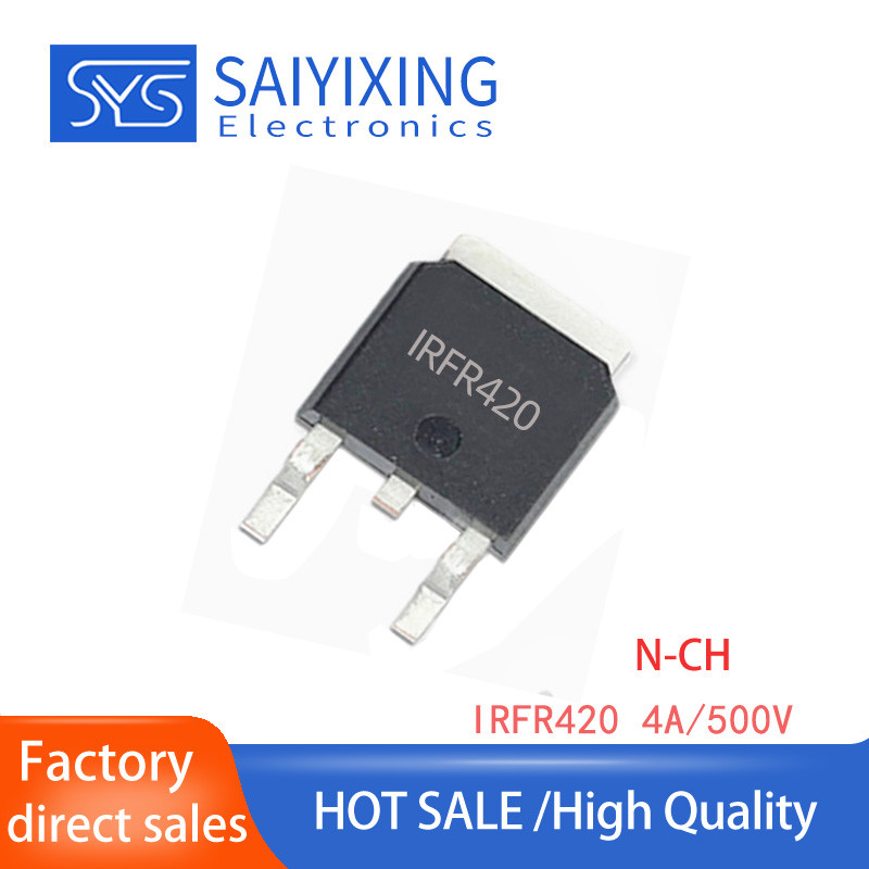 20PCS IRFR420 IRFR420TRLPBF MOS Field Effect Tube N Channel 500V 2.4A TO252 FR420
