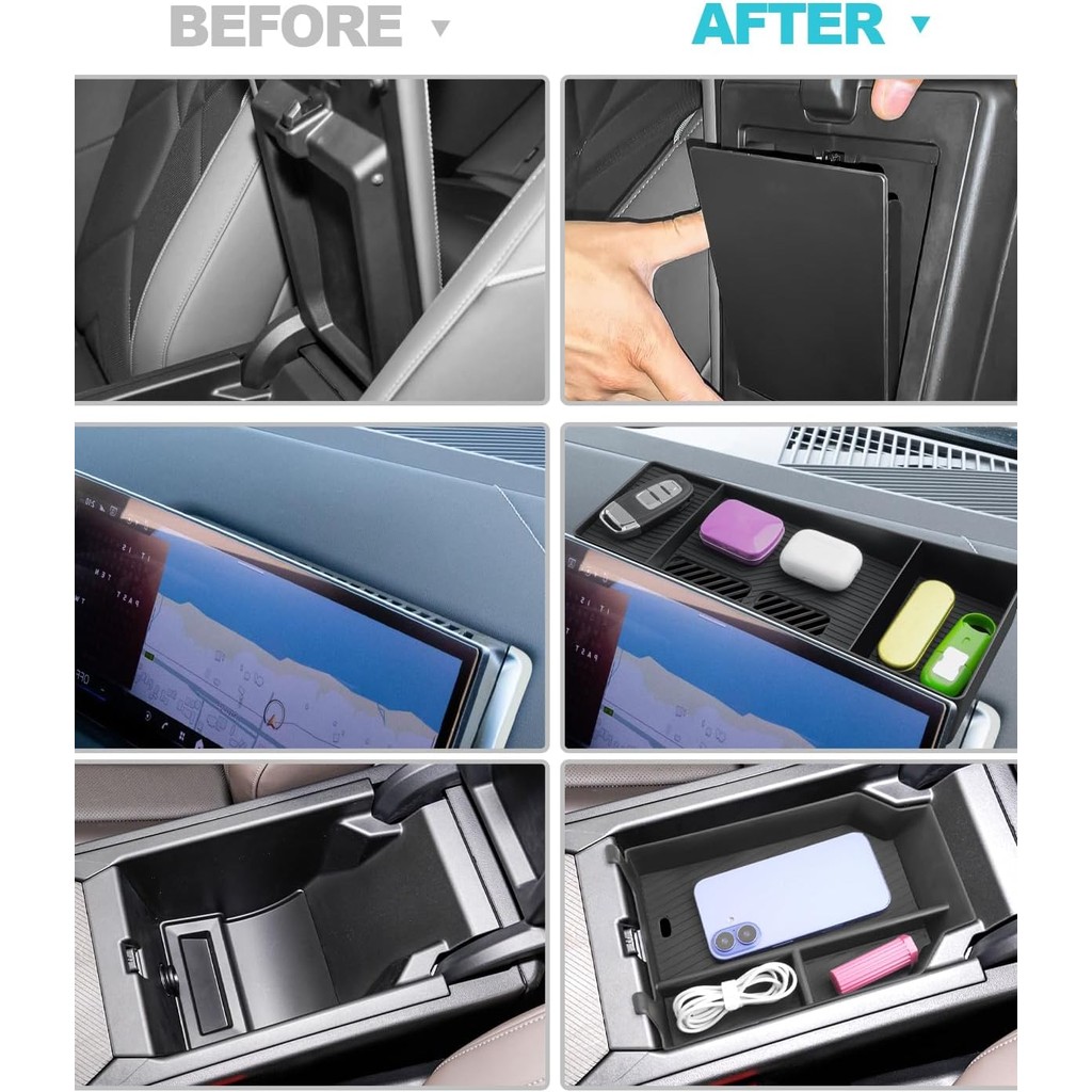 CDEFG 3PCS สําหรับ 2025 BMW X3 คอนโซลกลางสําหรับ 2025 BMW X3 G45 (30 xDrive/M50 xDrive) อุปกรณ์เสริม