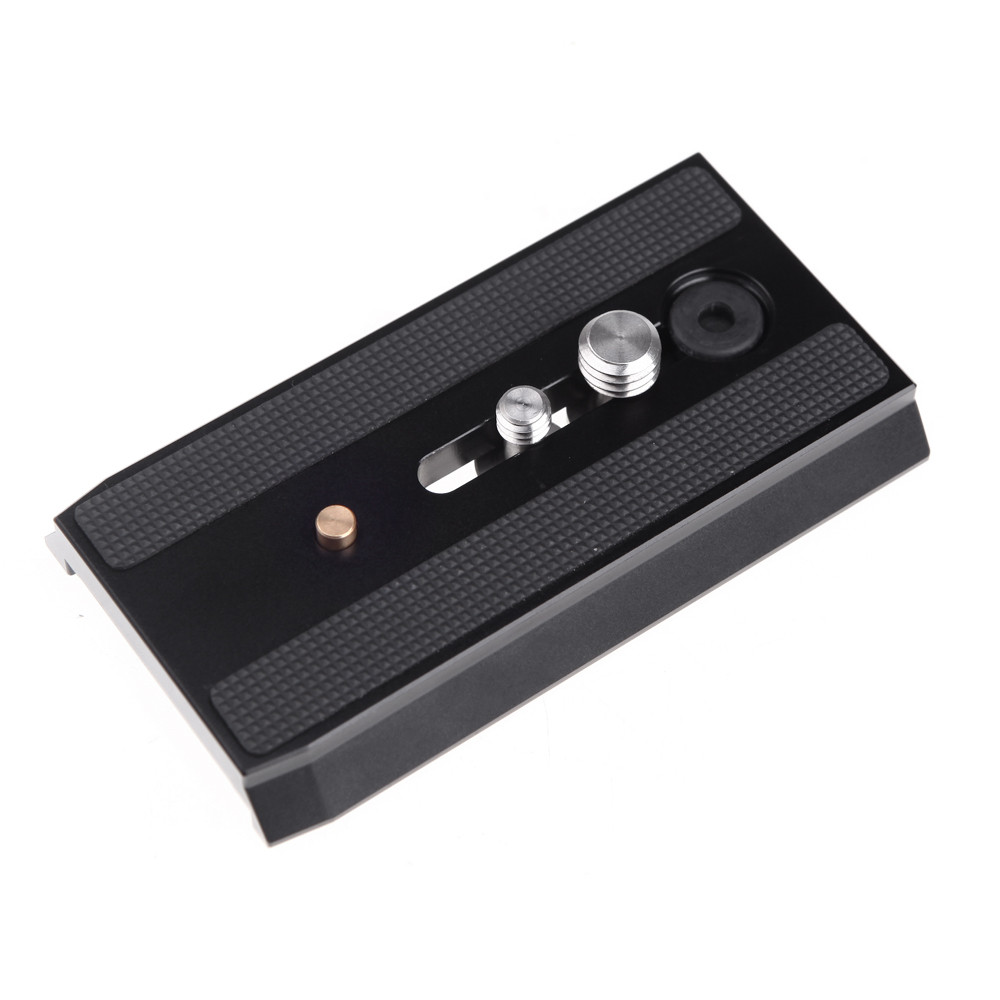 501PL เลื่อนแผ่น Quick Release 1/4 "-20 & 3/8" สกรูสําหรับ Manfrotto 501HDV 503HDV 701HDV MH055M0-Q5