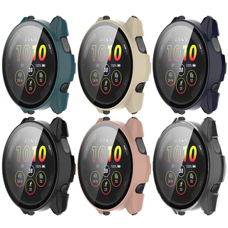 2-in-1 เคสนาฬิกา + กระจกนิรภัย สําหรับ Garmin Forerunner 165 / 165 Music PC เคสแข็ง พร้อมฟิล์มกันรอยหน้าจอ