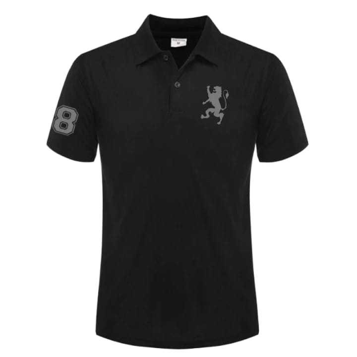 Gdn Text Silver Poloshirt T-Shirts / เสื้อยืดคอปกล่าสุดและล่าสุดสําหรับผู้ชายและผู้หญิง