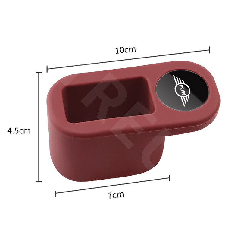 1ชิ้น Mini ฝาซ็อกเก็ตเข็มขัดนิรภัยรถยนต์ ป้องกันการชนกัน รถเข็มขัดนิรภัยซ็อกเก็ตฝาครอบป้องกัน สําหรับ Mini Cooper F56 R56 Clubman Countryman F60 R55 F55 R57 R58 S - รูปที่ 2