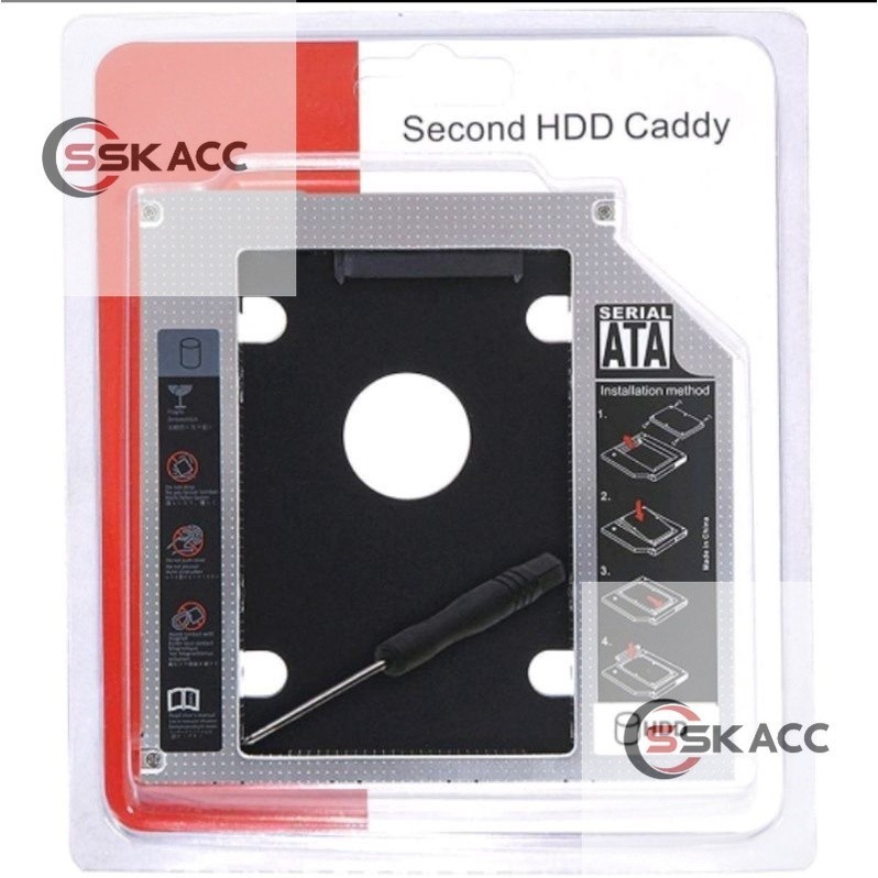SSD HDD Caddy 12.7 มม. SATA DVD Slot ฮาร์ดดิสก์ / แคดดี้ HDD - คอมพิวเตอร์