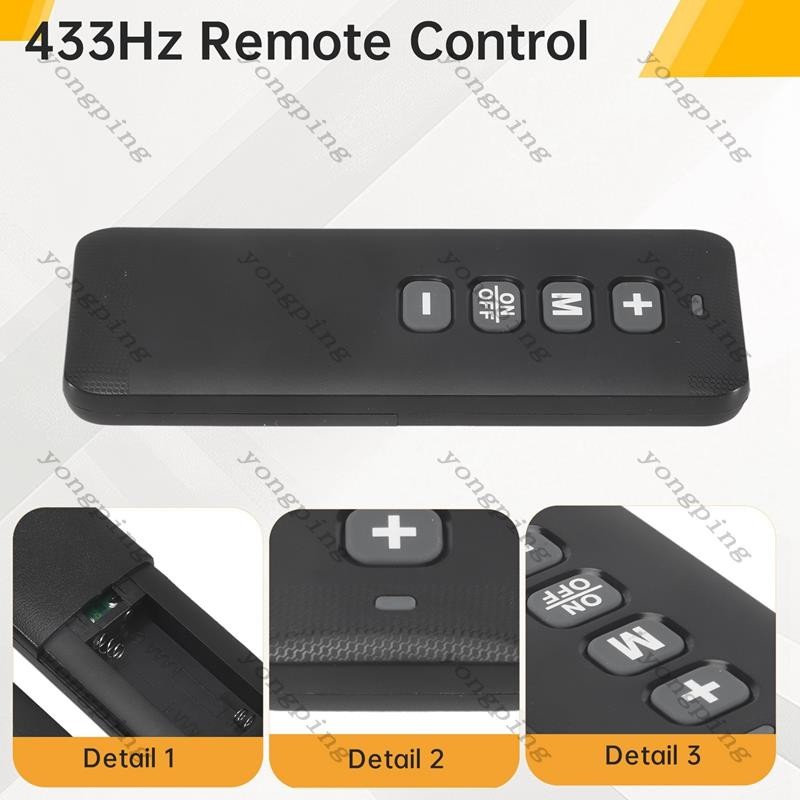 รีโมทคอนโทรล TIMESPORTS GE046 สำหรับเครื่องเดินวงจรอารมณ์และเครื่องออกกำลังกายในบ้าน - รูปที่ 4