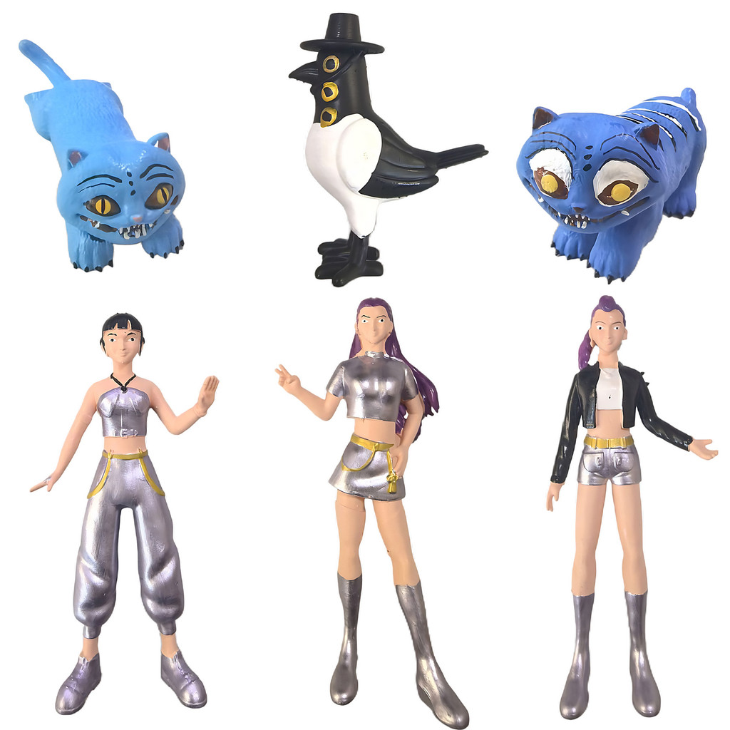รุ่น KPop Demon Hunters Huntrix Derpy Tiger Action Figure ของสะสมของเล่น ราคา ถูกที่สุด ดีลบีเคเค แกลเลอรีภาพที่ 9