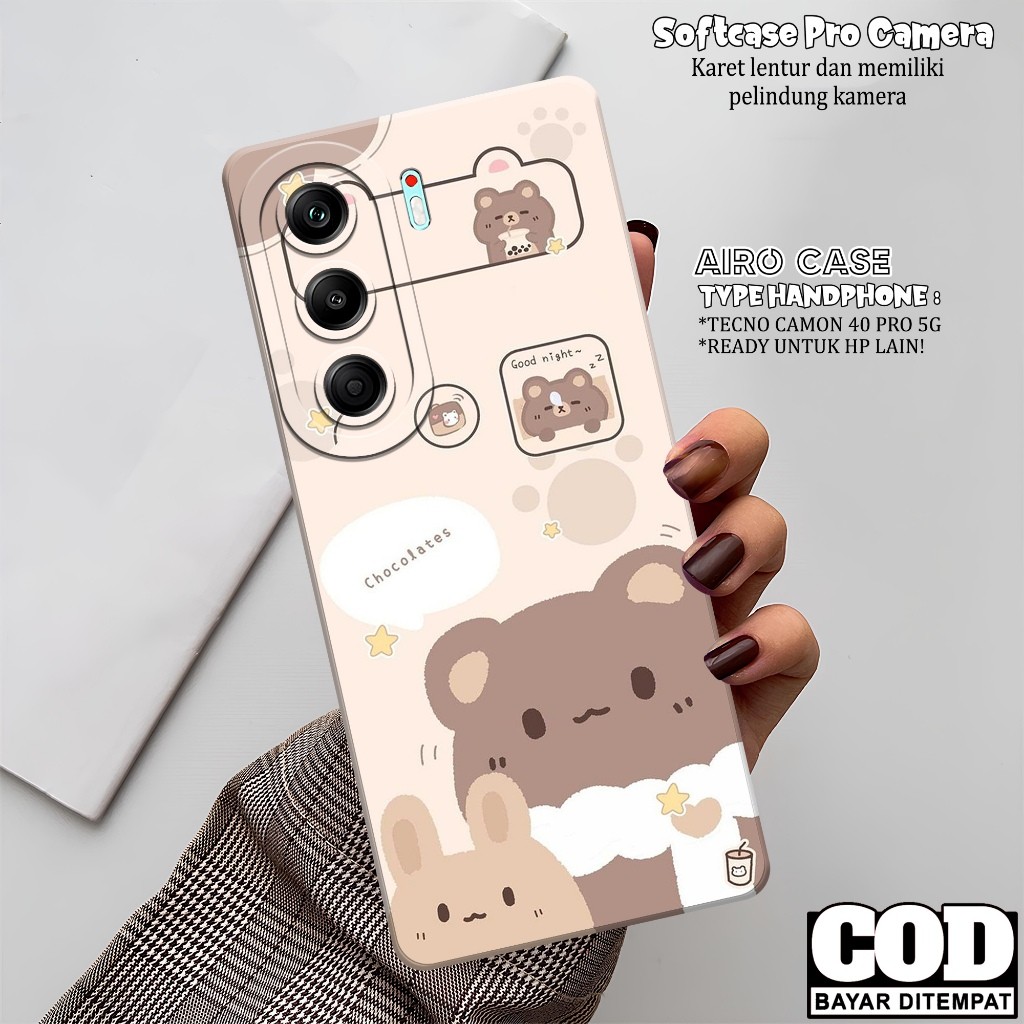 เคส HP TECNO CAMON 40 PRO 5G 2025 - TECNO CAMON 40 PRO 5G Softcase - เคสแฟชั่นการ์ตูน - CAMON 40 PRO