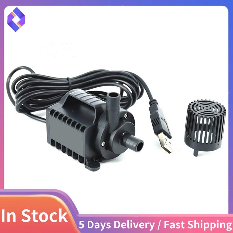 5V Submersible ปั๊มน้ํา 0-600L/H ปั๊มน้ําพุขนาดเล็ก 8 ระดับปรับ 0-7.2ft ยก USB ชาร์จสําหรับสระว่ายน้