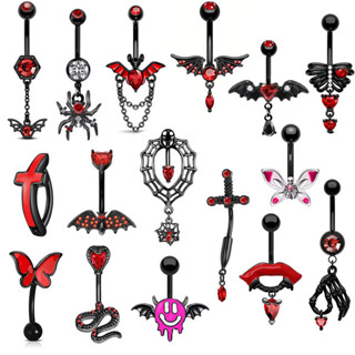 Victoria's จิวสะดือแบบหนีบ แบบเจาะใส่ได้ทั้ง2แบบ สแตนเลส เคร…