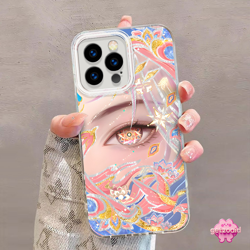 Yu Ji Hollow การ์ตูนเคสโทรศัพท์เหมาะสําหรับ iPhone 11 12 13 14 15 16 Pro Max X XR XS Max 7Plus 8Plus