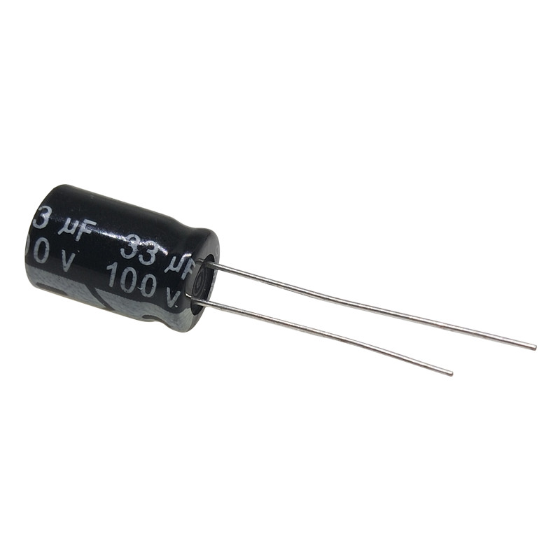 ยี่ห้อใหม่ของแท้ Electrolytic Capacitor 100V33UF 100V 33UF เล่ม 8 * 12