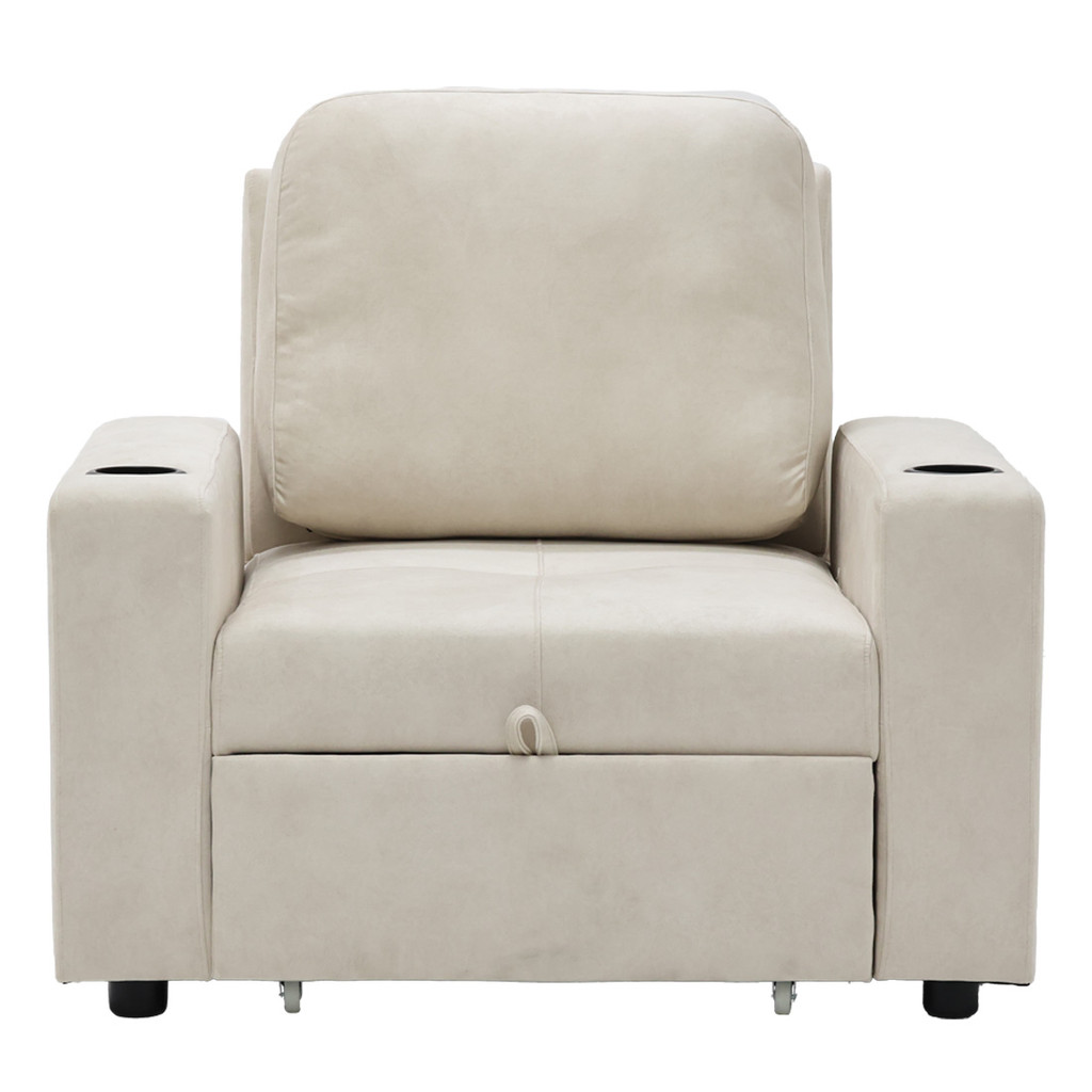 SB Design Square โซฟาเบด 1 ที่นั่ง รุ่น Reindeer - PET  สีครีม (104x100x94 ซม.)  แบรนด์ SB DESIGN SQ