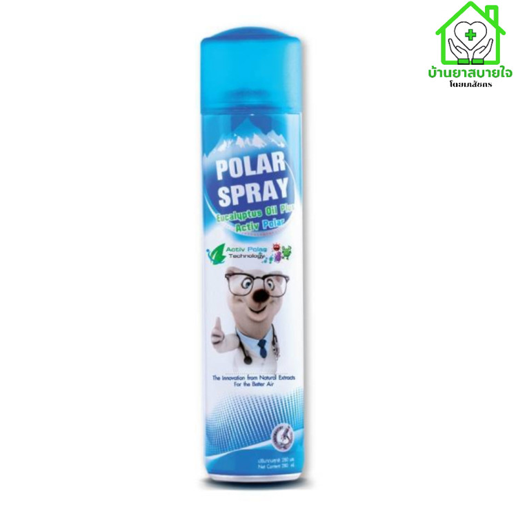 POLAR SPRAY Polar Spray Eucalyptus oil Plus Activ Polar สเปรย์ปรับอากาศกลิ่นยูคาลิปตัส