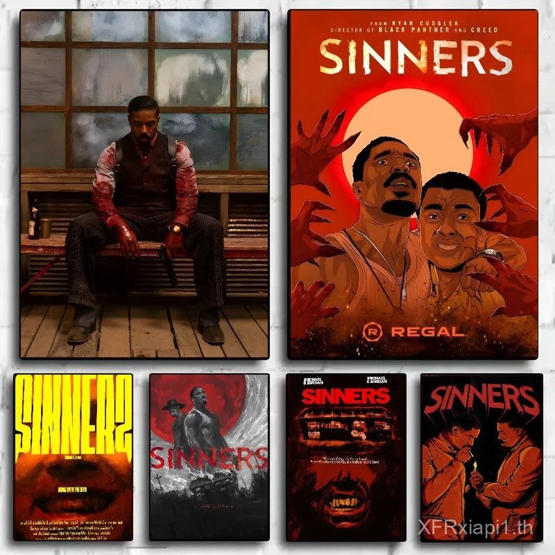 2025 S-Sinners ภาพยนตร์สยองขวัญโปสเตอร์ HD พิมพ์ Wall Art ตกแต่งบ้าน,ไม่มีกรอบผ้าใบภาพวาดของขวัญ JPX
