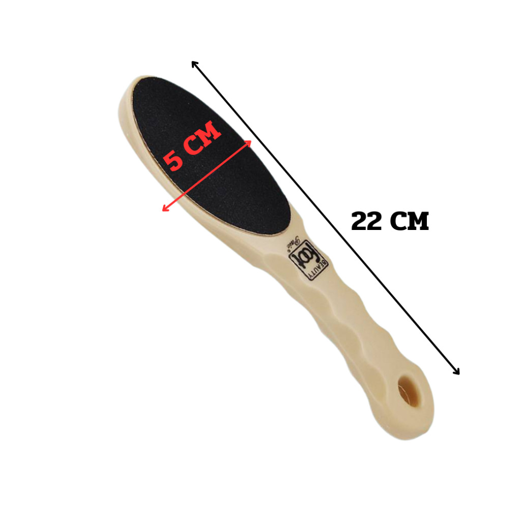 Happy step ที่ขัดเท้าเกาหลี ขัดหยาบ และขัดละเอียด ด้ามโค้งจับถนัด แปรงขัดส้นเท้าเนียน 2 ด้านขัด  ที่ขัดเท้าสปา ตีนแตก - รูปที่ 2