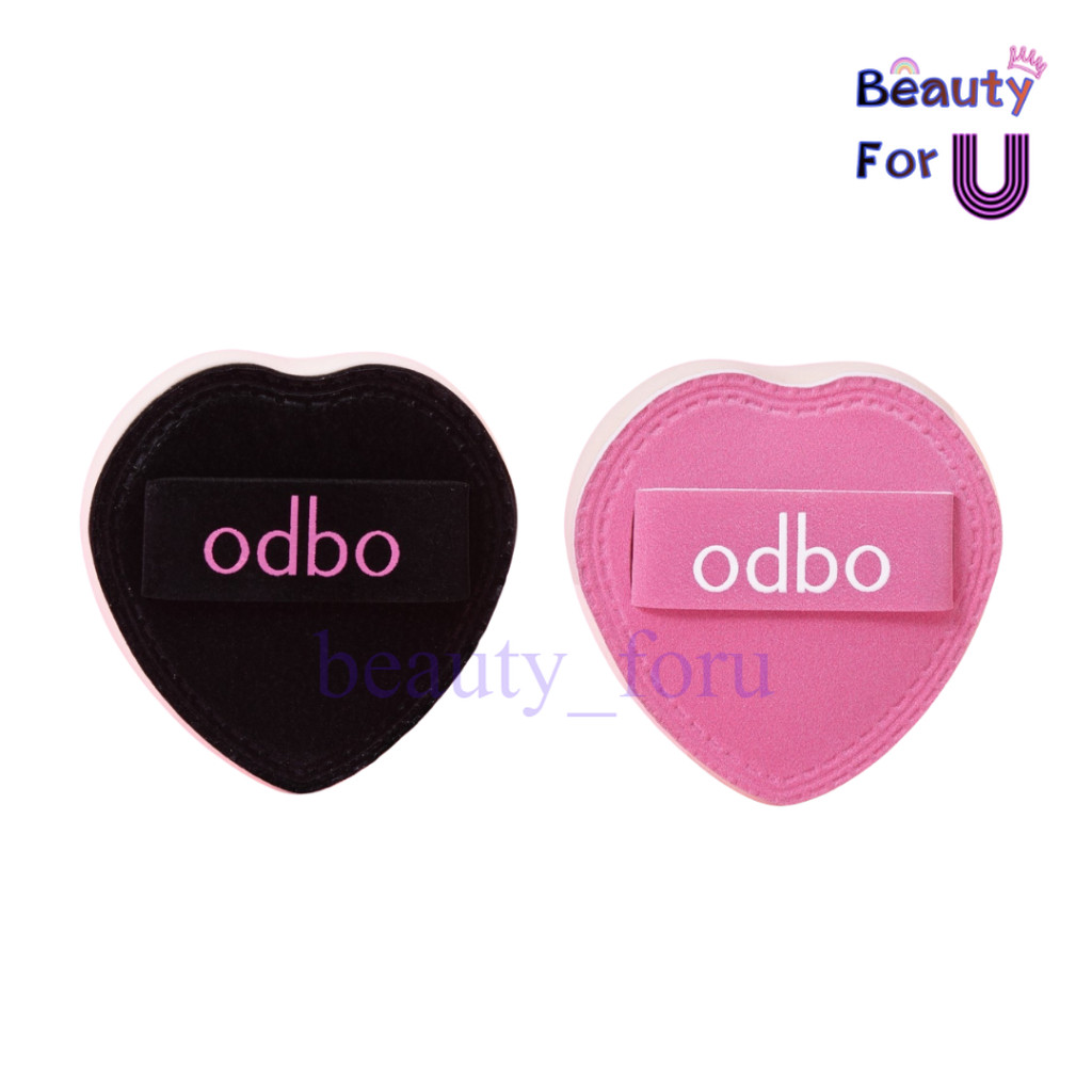 Odbo Heart Pop Tiny Puf od8077 พัฟแต่งหน้าหัวใจ ขนาดมินิสำหรับสวมนิ้ว