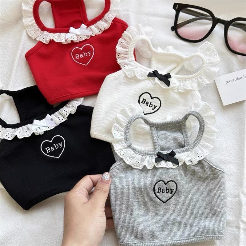 เสื้อหมาแมว สุดน่ารัก สำหรับสัตว์เลี้ยง ขนาดกลางและเล็ก สไตล์เจ้าหญิง สีเทา แดง ดำ ราคา ถูกที่สุด ดีลบีเคเค แกลเลอรีภาพที่ 8