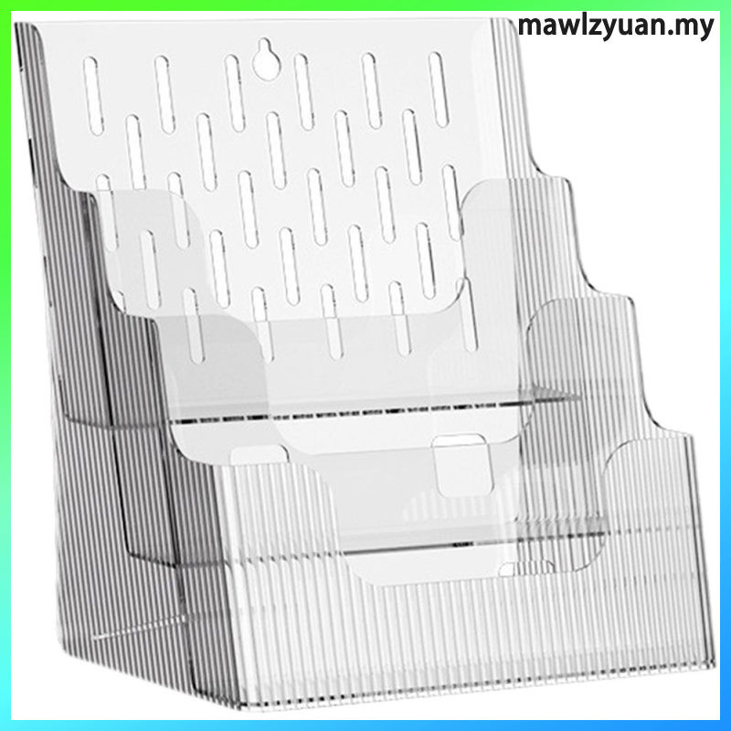 Data Display Stand Flyer Holder Mount Literature Organizer นิตยสาร Rack Booklet ติดผนัง Leaflet เดสก