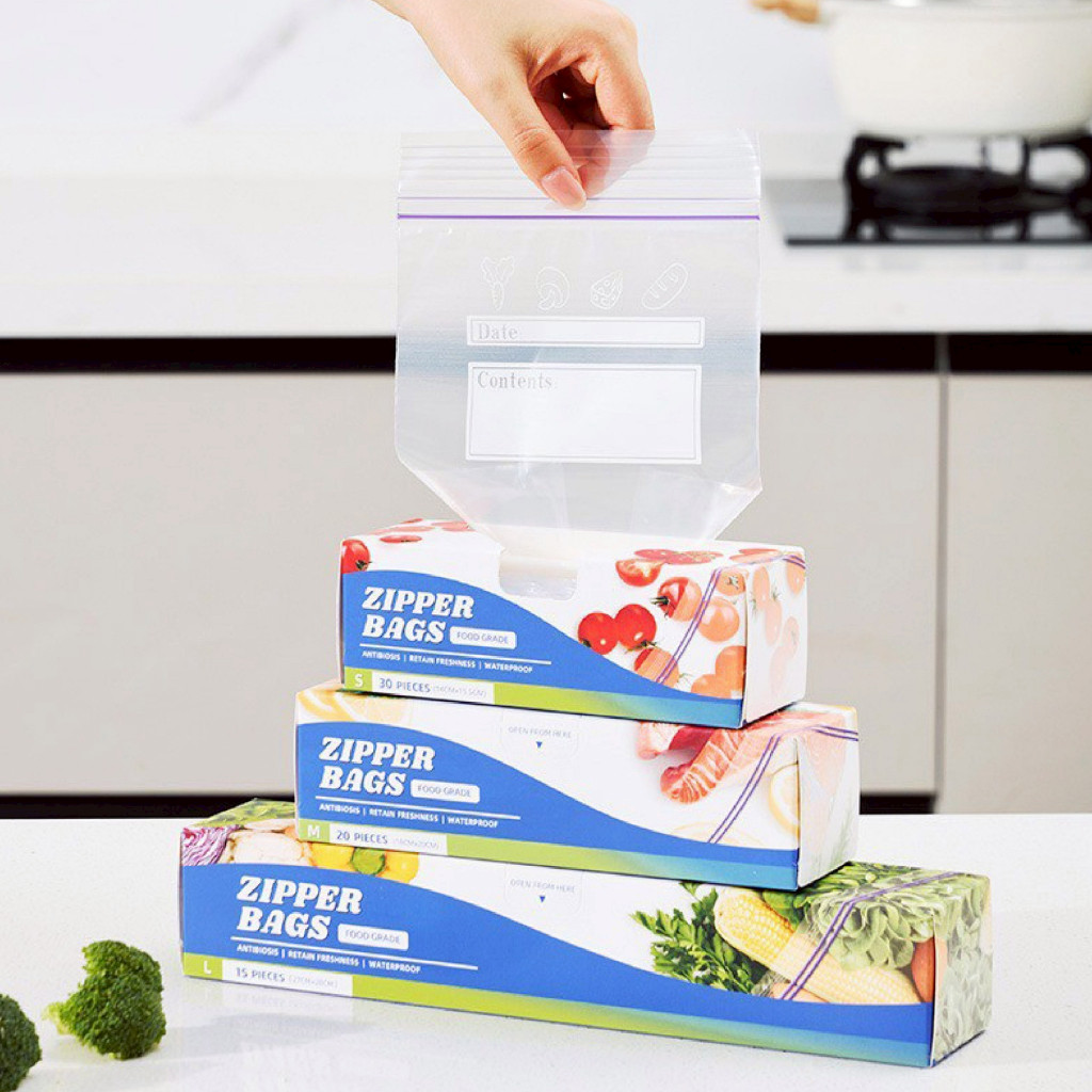 RABITO BABY ถุงถนอมอาหาร ถุงซิปจัดเก็บอาหารสด ถุงใส่อาหารผักและผลไม้ ผลิตจากพลาสติกคุณภาพดี ยืดหยุ่น RE8 - รูปที่ 5