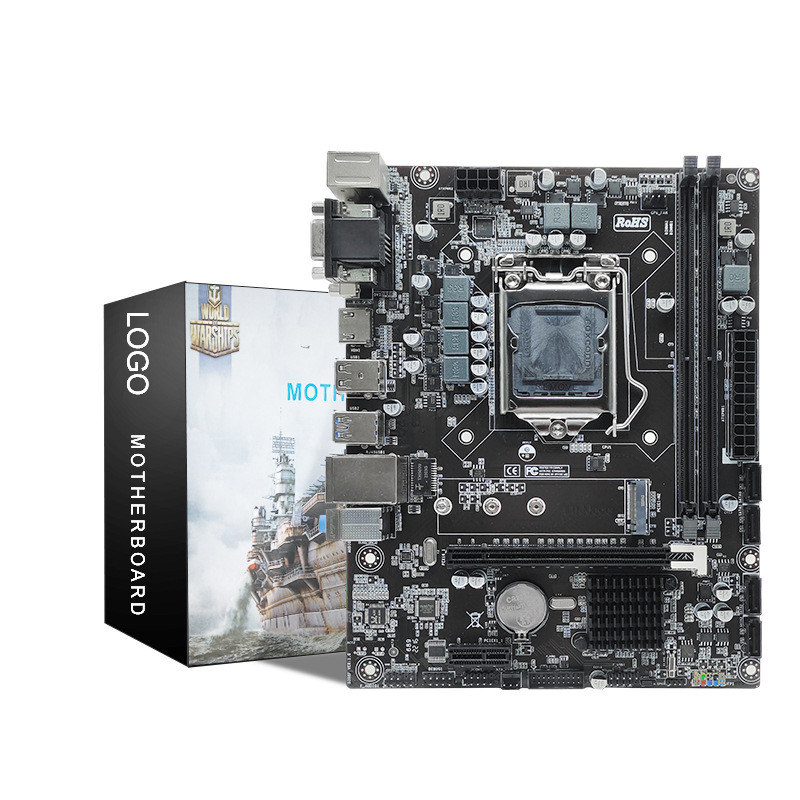 H310 เมนบอร์ดคอมพิวเตอร์รองรับ LGA1151 แปดเก้ารุ่น cpu 32GB DDR4 หน่วยความจําชุดกระจายความร้อน