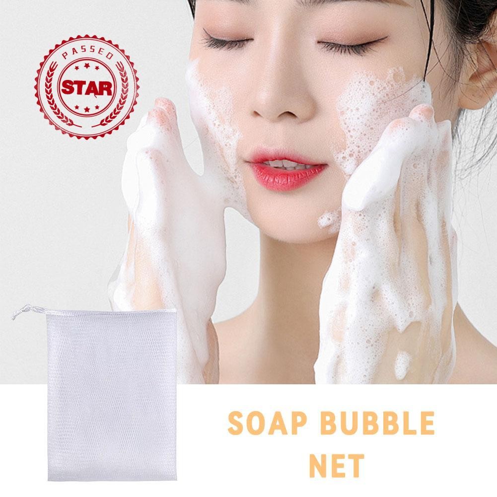 WUMI Soap Mesh Foaming Net Bubble Mesh Bag เครื่องมือทําความสะอาดผิว U2r0 WUMI