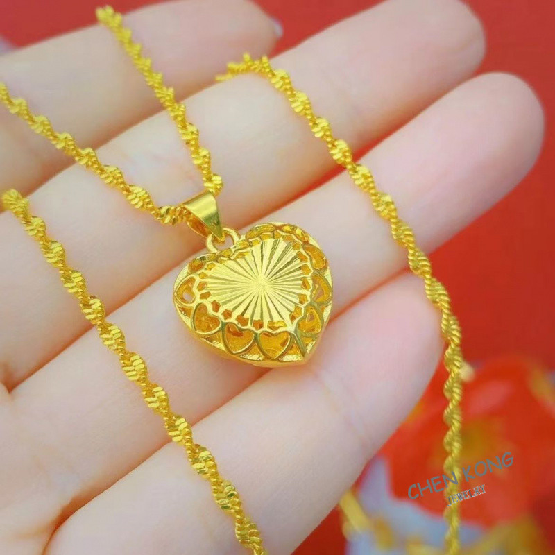 สร้อยคอมีจี้เคลือบทอง 18K แบบหรูหรา เพิ่มความสวยงามให้คอลเล็กชั่นเครื่องประดับ เป็นของขวัญวันเกิดที่เหมาะสม