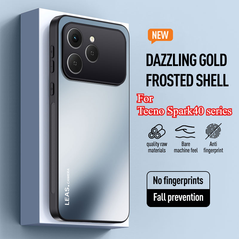 Matte Hard เคสโทรศัพท์สําหรับ Tecno Spark40 Spark 40 Pro + Plus 40C 2025 Frosted เลนส์กล้องป้องกันกร