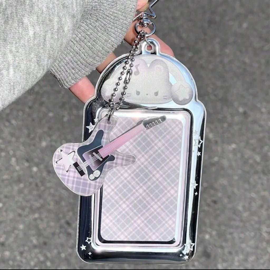 Silver rock bass ลูกแมวน่ารัก 3 นิ้วผู้ถือบัตร PVC ไอดอลนักเรียน photo Card storage case kpop - รูปที่ 5