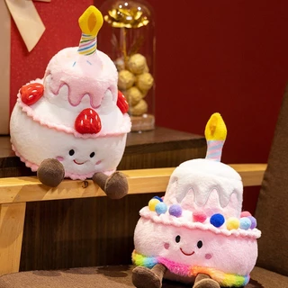 ตุ๊กตา ตุ๊กตาเค้กวันเกิดจำลอง 25CM เทียนจะส่องแสง มีเพลง ของขวัญวันเกิด ของเล่นเด็ก