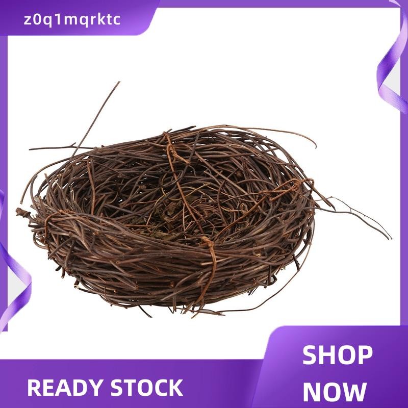 z0q1mqrktc Handmade Vine Bird Nest บ้านธรรมชาติหัตถกรรมวันหยุดสําหรับ Photo Garden Decor