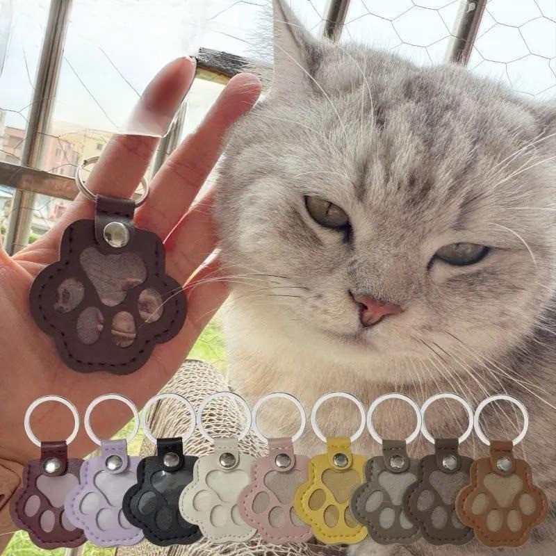 ใหม่กรงเล็บแมวและผมอนุสรณ์พวงกุญแจหนัง ปู่ สุนัขตีนพิมพ์รูปร่างบัตรปกที่สําคัญแหวนจี้