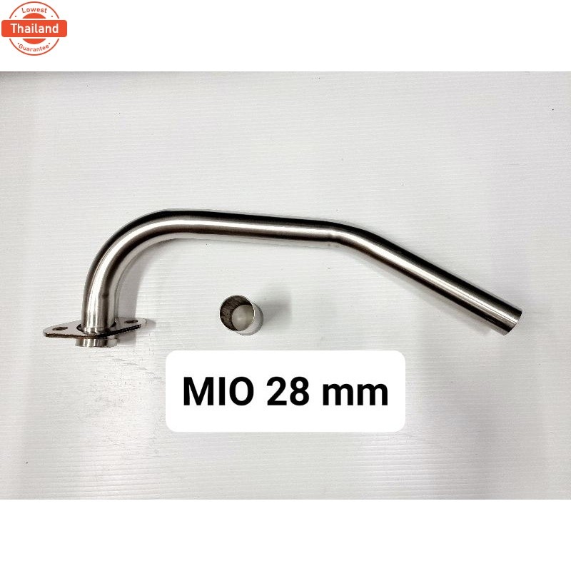 คอท่อสแตนเลส คอท่อ  MIO / Wave 110i / Wave 125i / SCOOPY-I / Click/ Nmax / Pcx 150 2018-20  ขนาด 28 