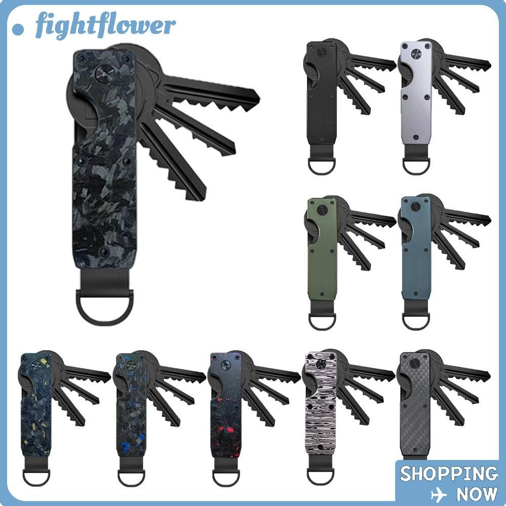 FIGHT Key Holder, Holding 2-6 Keys Metal Key Organizer, Smart with ไขควง Minimalist Keys Bag for Key
