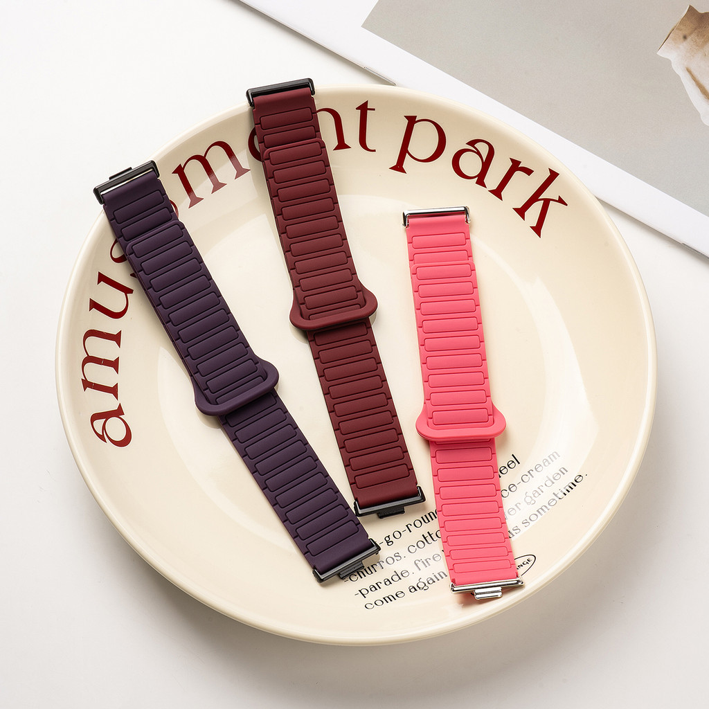 Huawei watch fit4 ใหม่กีฬาคู่สี Magneticsilicone สายรัดสําหรับ Huawei fit3 นุ่ม Breathable Skin friendly เปลี่ยนสายสร้อยข้อมือสําหรับ fit4pro อุปกรณ์เสริม - รูปที่ 3