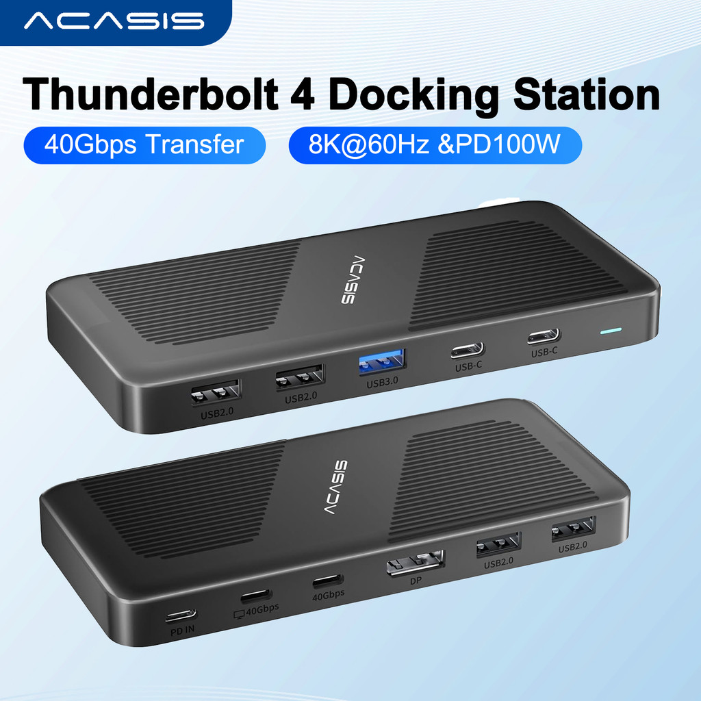 ACASIS 40Gbps USB C Hub 11-in-1 USB C Docking Station HUB Type-C Dock 8K @ 60HZ USB Expander สําหรับ