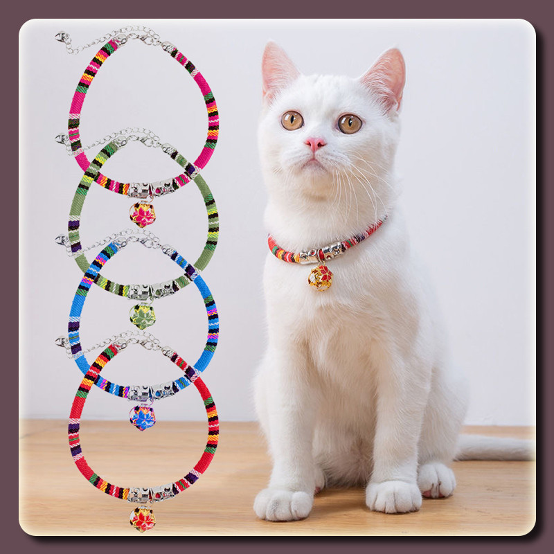 YTL  ปลอกคอ ติดกระดิ่ง แบบปรับขนาดได้ สำหรับสัตว์เลี้ยง แมว พร้อมกระดิ่ง น่ารัก ปลอกคอสัตว์เลี้ยง ปลอกคอสุนัข