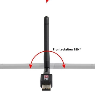 อะแดปเตอร์เครือข่าย USB WiFi ไร้สาย Dual Band 2.4/5Ghz ความเร็ว 600 Mbps พร้อมเสาอากาศ 802.11 สำหรับ Windows 10/8/7/XP