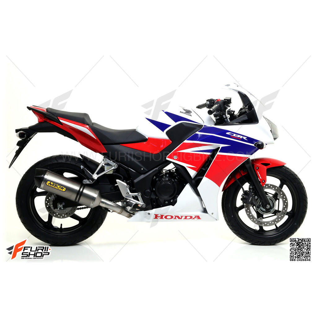 ท่อมอเตอร์ไซค์ ARROW CARBON-TITANIUM FOR HONDA CB300F/CBR300R ท่อแต่ง ท่อสูตร ท่อบิ๊กไบค์ ท่อBigbike