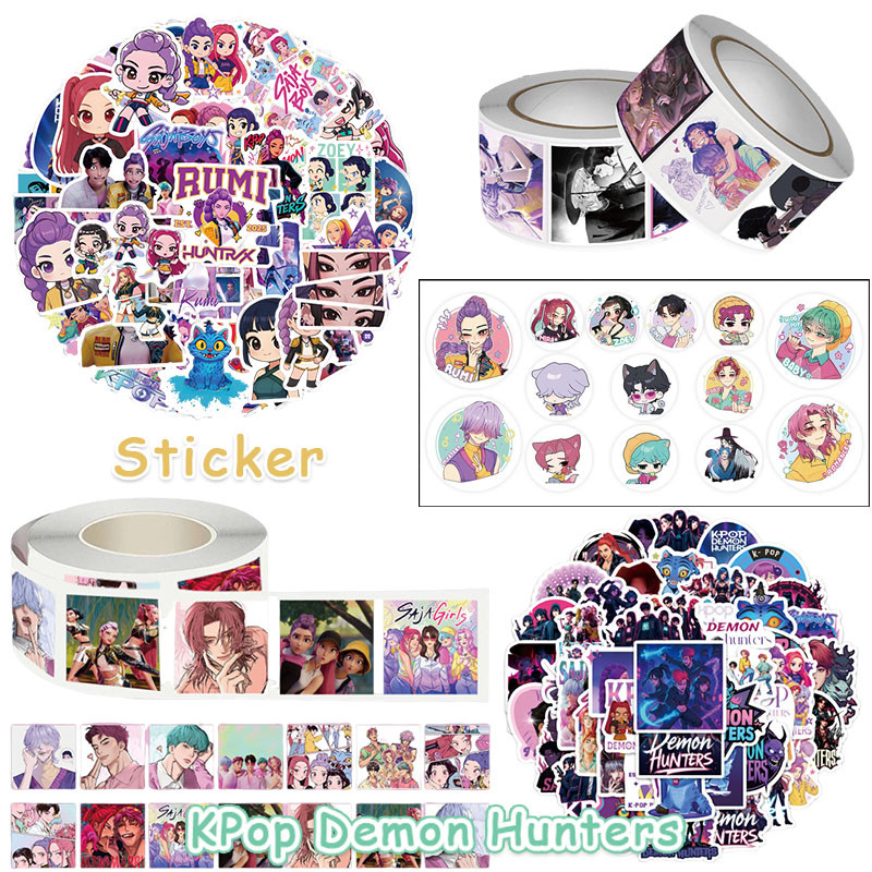 KPop Demon Hunters HUNTR/X สติกเกอร์คอลเลกชัน Saja Boys Diy คู่มือสติกเกอร์