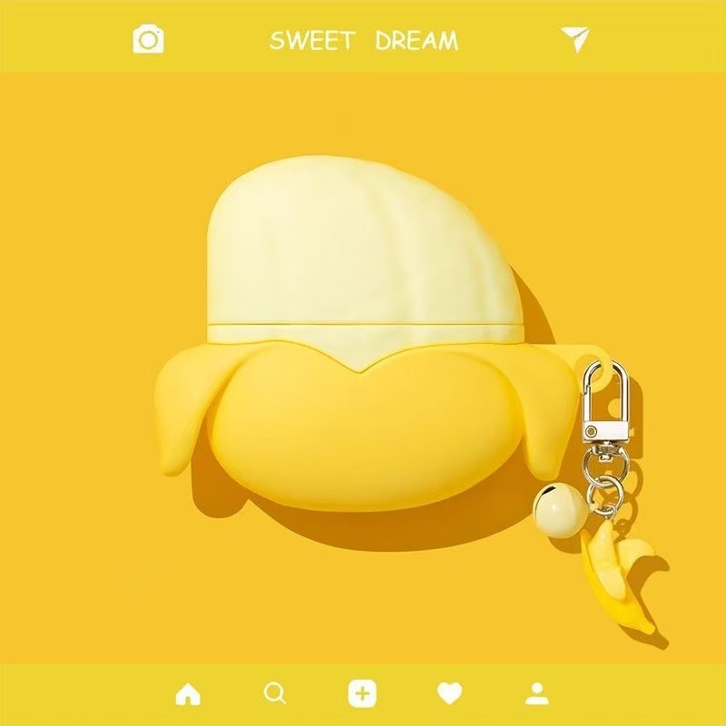 สําหรับ Hoco EW74 เคส Case เคสหูฟัง Creative จําลองกล้วย