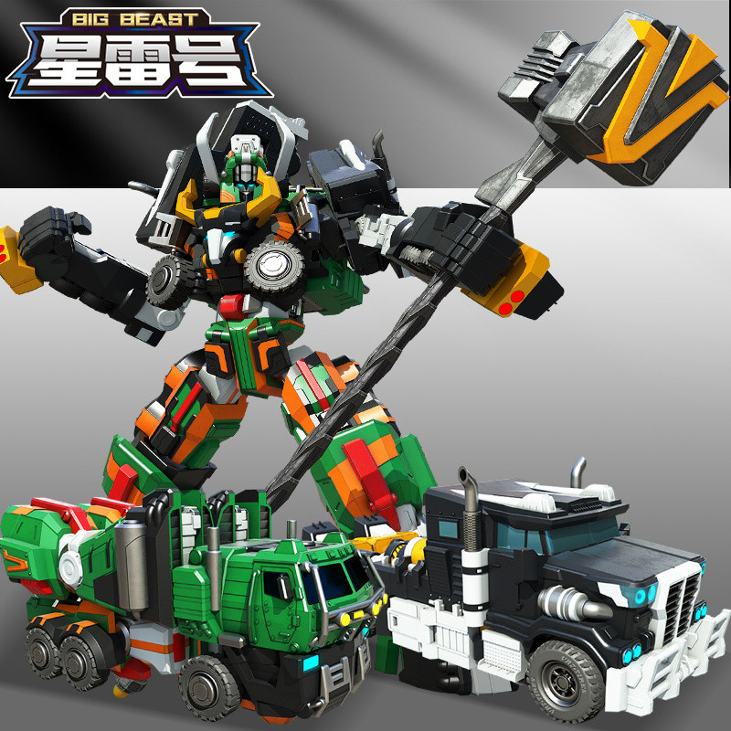 Tubo Warrior Galaxy Detective Star Thunder Transforming หุ่นยนต์ของเล่นเด็ก Fit King Kong Boy Brothe