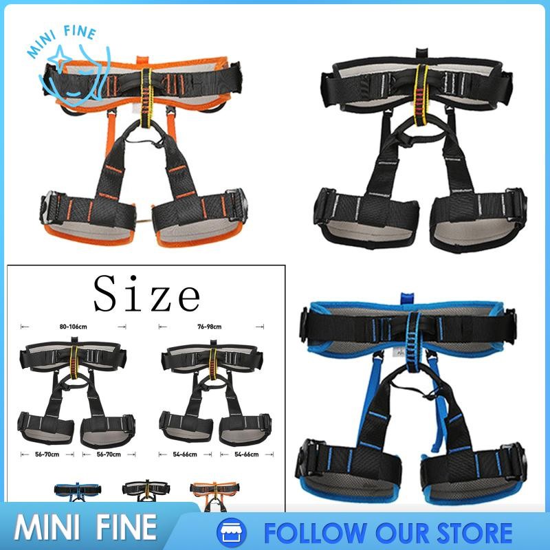 [มินิไฟน์] เข็มขัดนิรภัยปีนเขาดีลักซ์ กว้างขึ้น พร้อมระบบป้องกันความปลอดภัยสำหรับปีนเขา และป้องกันการตก