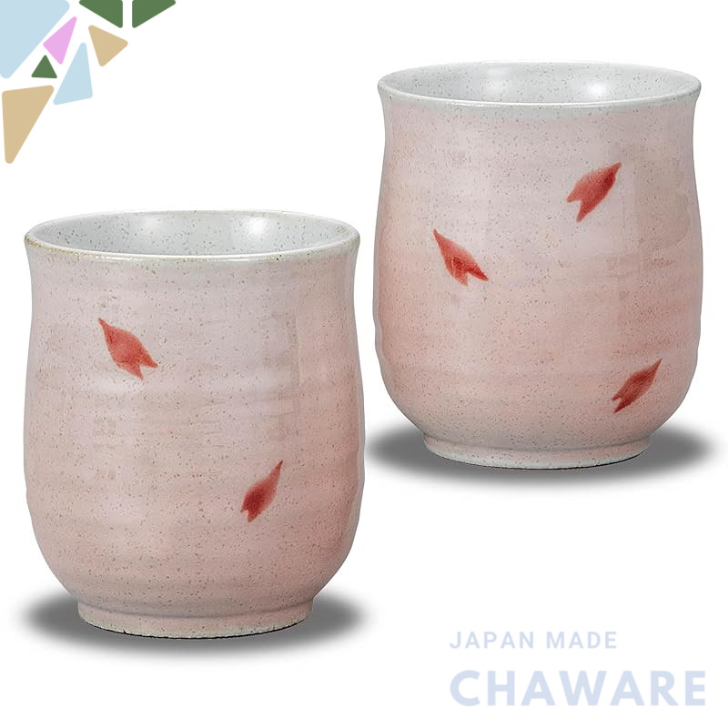 【made in japan】
Stylish Kikusui Pair of Sakura-Flowering Kutani Porcelain Teacups for Couples, Perfe
