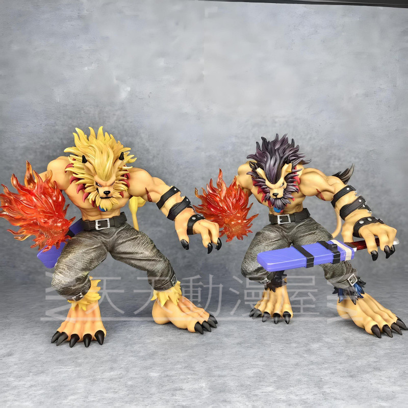จัดส่งฟรี Digimon Model Soar Soar Soar Dark Lion Beast King Fist Doll Decorative Boxed Gift