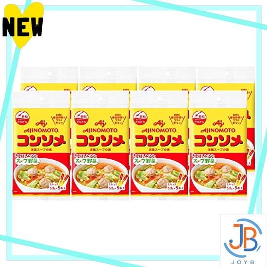 Direct From Japan AJI-NO-MOTO KK Consommé Granulated Sticks 5 x 8 pcs.