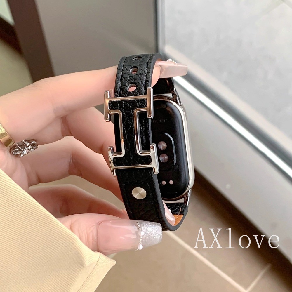 ลิ้นจี่แบบสายหนังสําหรับ ไมล์ วงดนตรี 8 9 10 7 6 5 4 3 สร้อยข้อมือสายนาฬิกาข้อมือสําหรับ ไมล์ วงดนตรี 10 9 8 มือโปร เปลี่ยนอุป