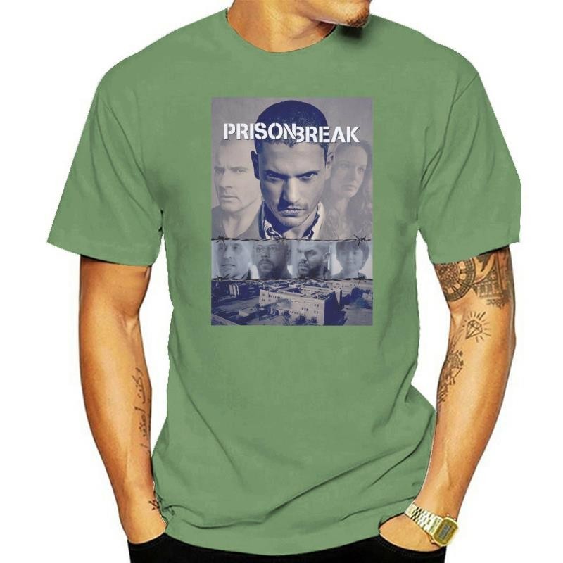 เสื้อยืดผู้ชาย ลายจากซีรีย์ Prison Break ตัวละคร Michael Scofield Unisex